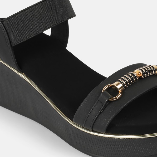 Mochi Women Black Casual Sandals (SKU: 34-800424-11-36)