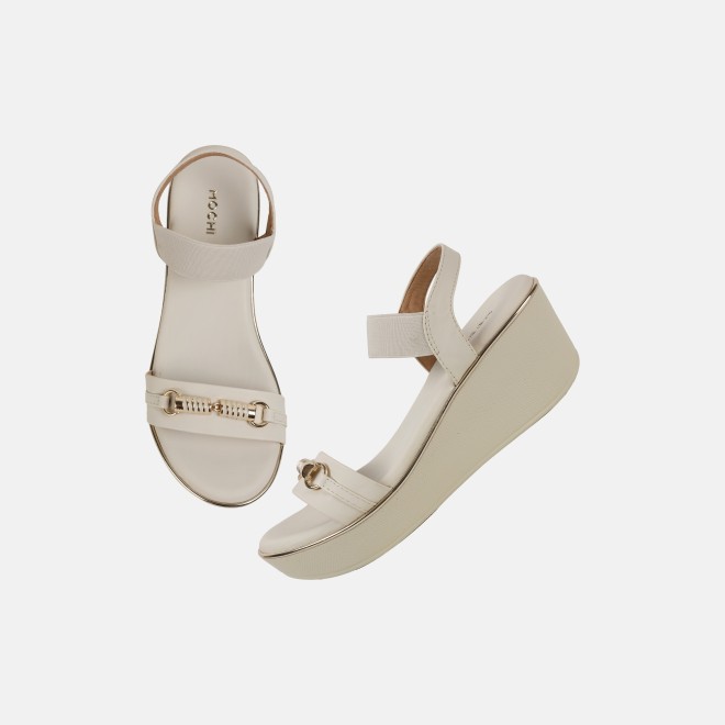 Mochi Women Beige Casual Sandals (SKU: 34-800424-20-36)