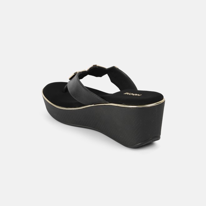 Mochi Women Black Casual Slippers (SKU: 34-800425-11-36)