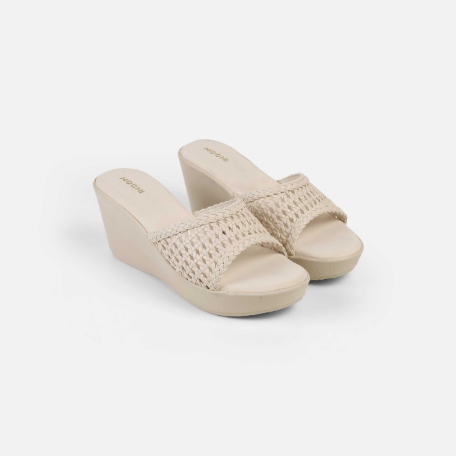 Mochi Women Off-white Casual Slip Ons (SKU: 34-800428-66-36)