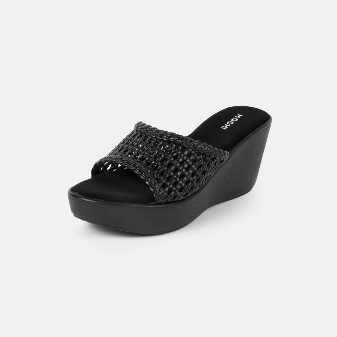 Mochi Women Black Casual Slip Ons (SKU: 34-800428-11-36)