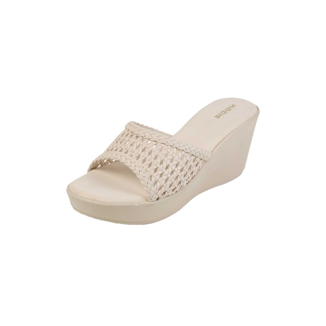 Mochi Women Off-white Casual Slip Ons (SKU: 34-800428-66-36)