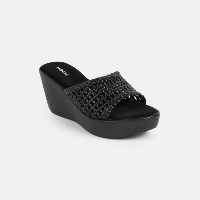 Mochi Women Black Casual Slip Ons (SKU: 34-800428-11-36)