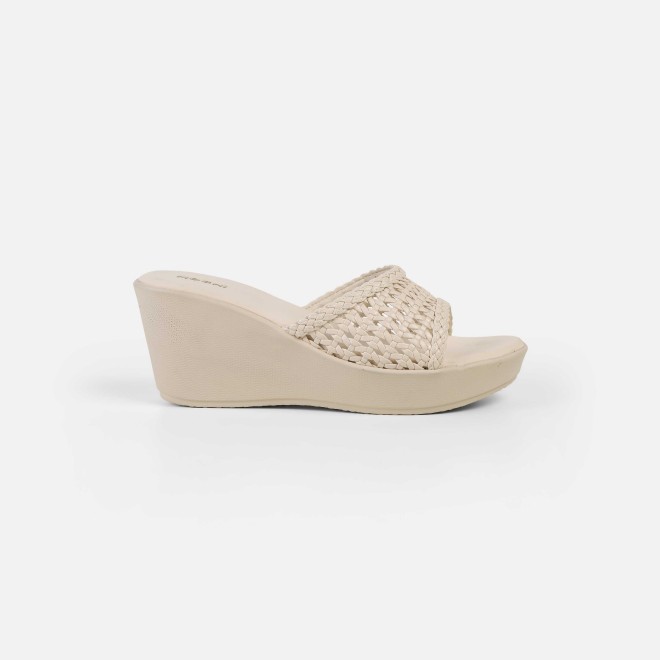 Mochi Women Off-white Casual Slip Ons (SKU: 34-800428-66-36)