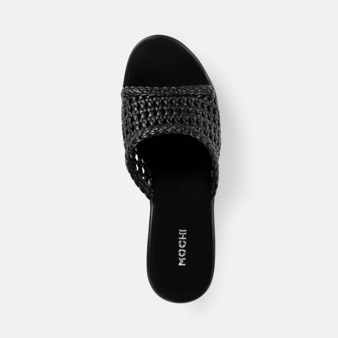 Mochi Women Black Casual Slip Ons (SKU: 34-800428-11-36)