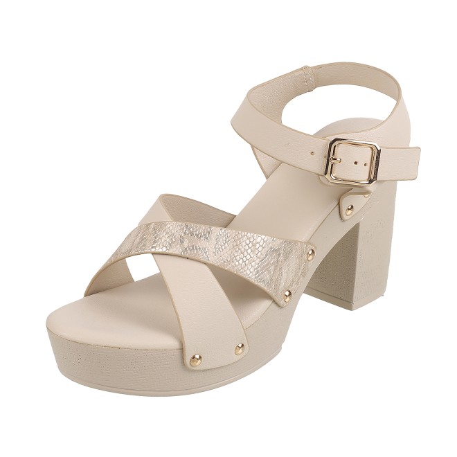 Mochi Women Beige Casual Sandals (SKU: 34-900224-20-38)