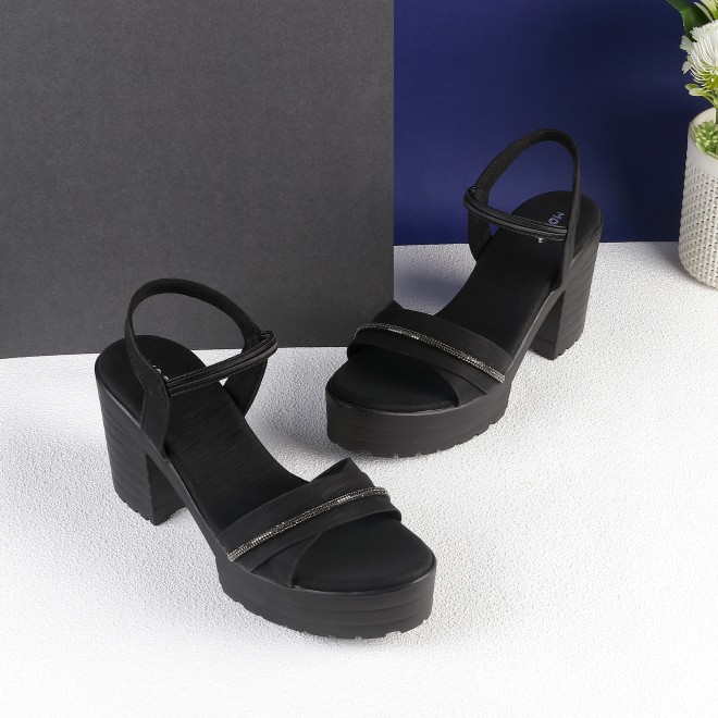 Women Black Casual Sandals