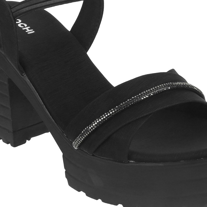 Mochi Women Black Casual Sandals (SKU: 34-900311-11-36)