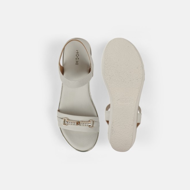 Mochi Women Beige Casual Sandals (SKU: 34-900424-20-35)