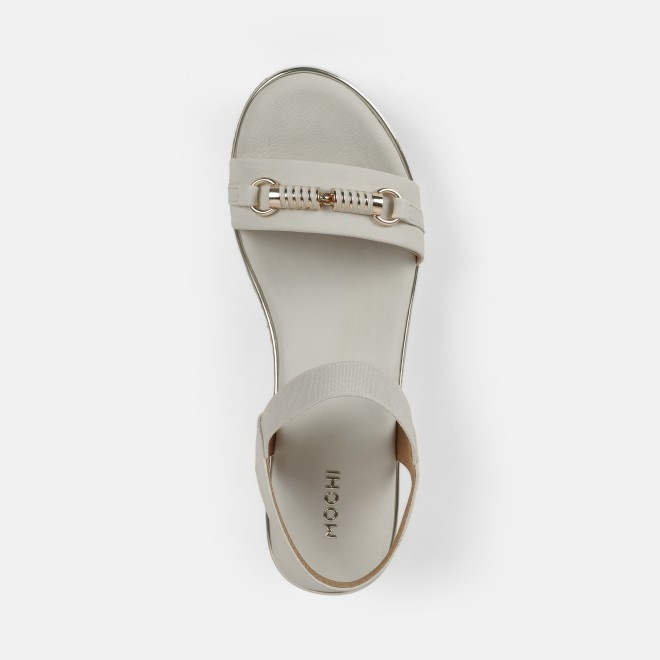 Mochi Women Beige Casual Sandals (SKU: 34-900424-20-35)
