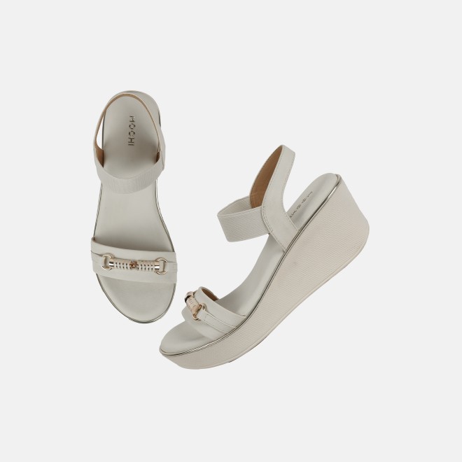 Mochi Women Beige Casual Sandals (SKU: 34-900424-20-35)