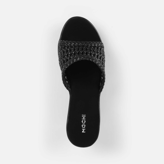Mochi Women Black Casual Slip Ons (SKU: 34-900428-11-36)