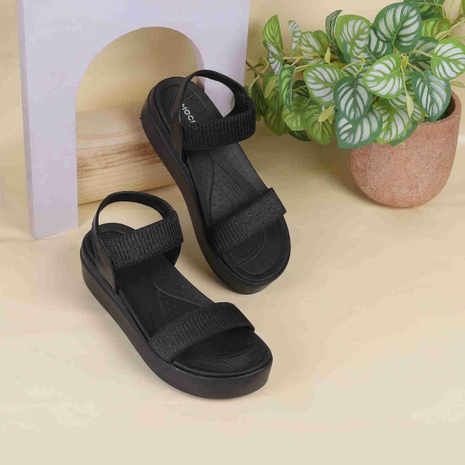 Mochi Women Black Casual Sandals (SKU: 34-924-11-37)