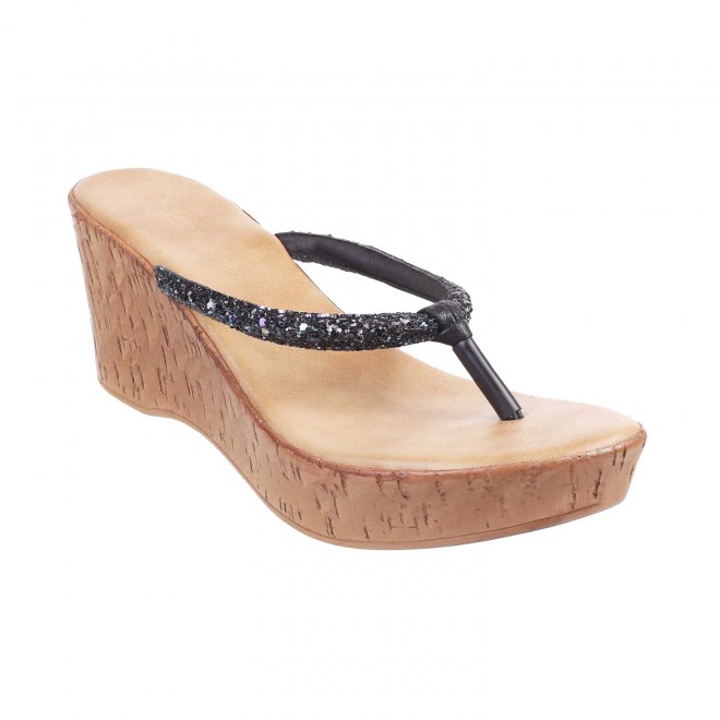 Mochi Women Black Casual Slip Ons (SKU: 34-9868-11-36)