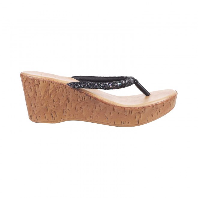 Mochi Women Black Casual Slip Ons (SKU: 34-9868-11-36)