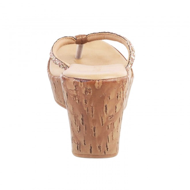 Mochi Women Antique-Gold Casual Slip Ons (SKU: 34-9868-28-36)