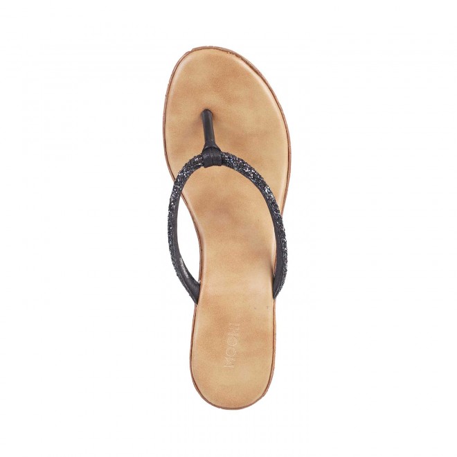 Mochi Women Black Casual Slip Ons (SKU: 34-9868-11-36)