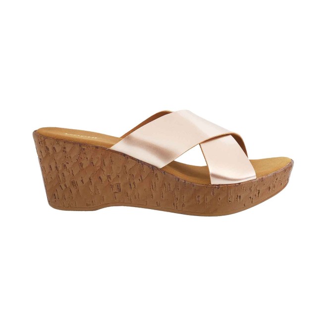 Mochi Women Rose-Gold Casual Slides (SKU: 34-9884-52-36)