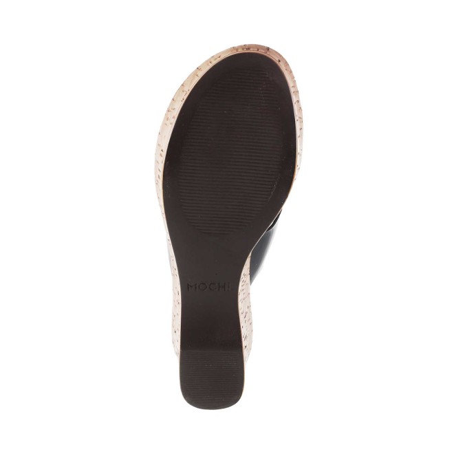 Mochi Women Black Casual Slides (SKU: 34-9884-11-37)