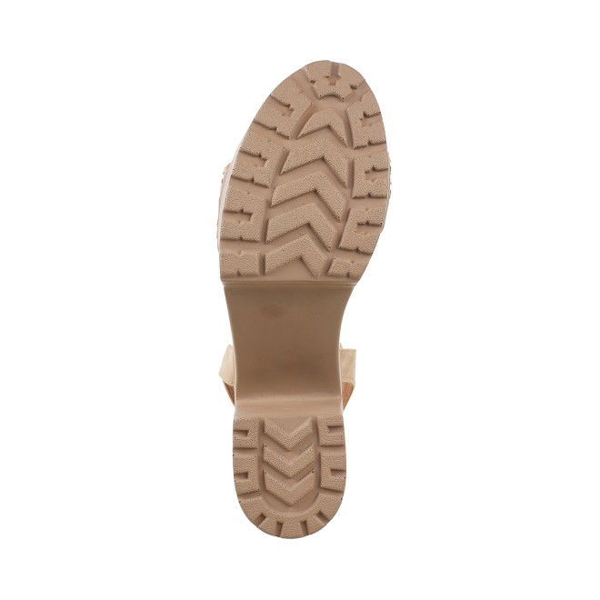 Mochi Women Beige Casual Sandals (SKU: 34-9991-20-36)