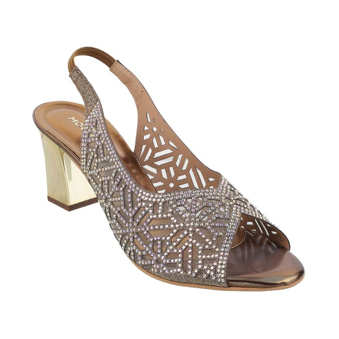 Mochi Women Antique-Gold Wedding Sandals (SKU: 35-1077-28-36)