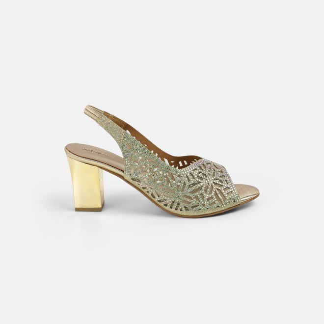 Mochi Women Gold Wedding Sandals (SKU: 35-1077-15-36)
