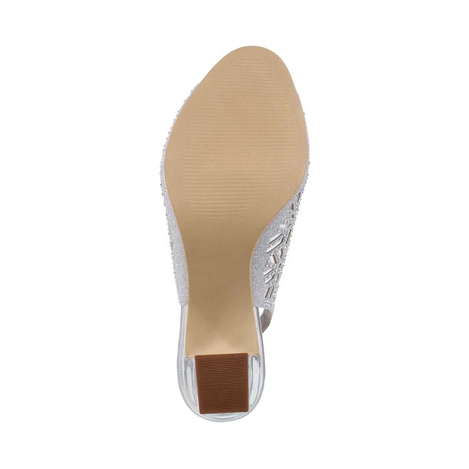 Mochi Women Silver Wedding Sandals (SKU: 35-1077-27-36)