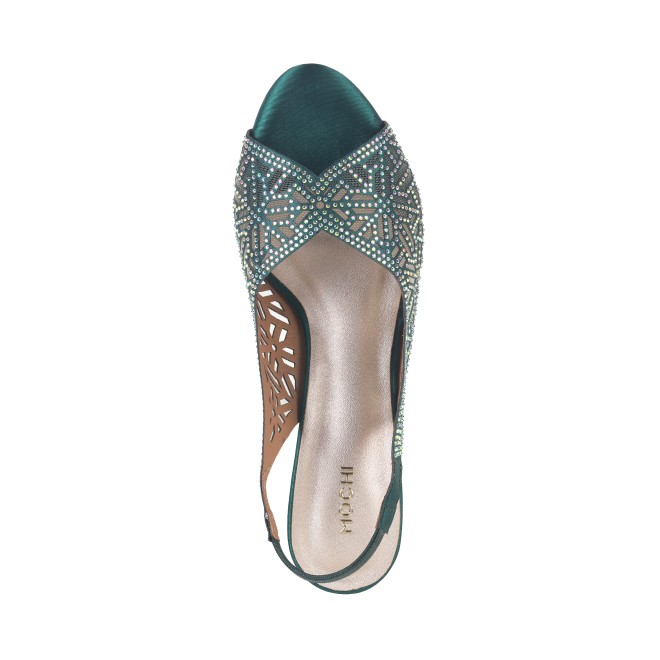 Mochi Women Green Wedding Sandals (SKU: 35-1077-21-37)