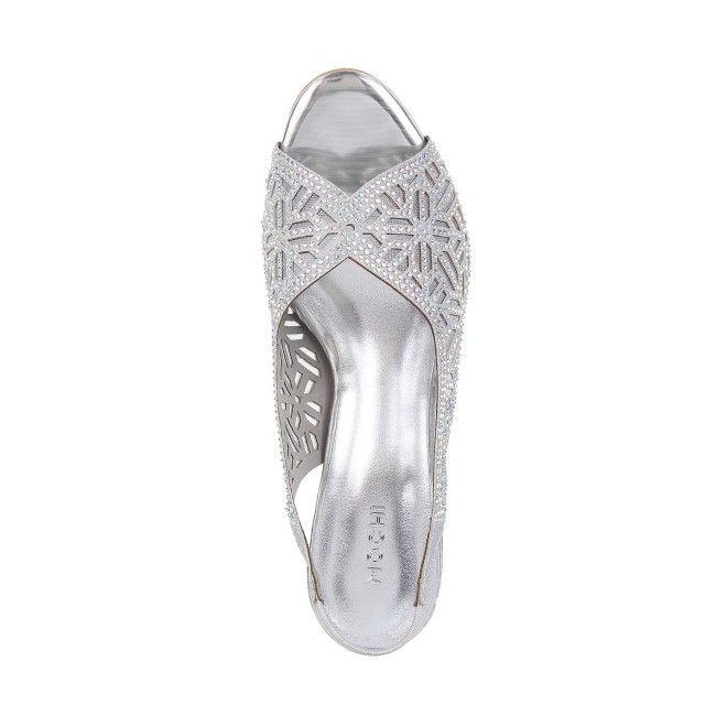 Mochi Women Silver Wedding Sandals (SKU: 35-1077-27-36)