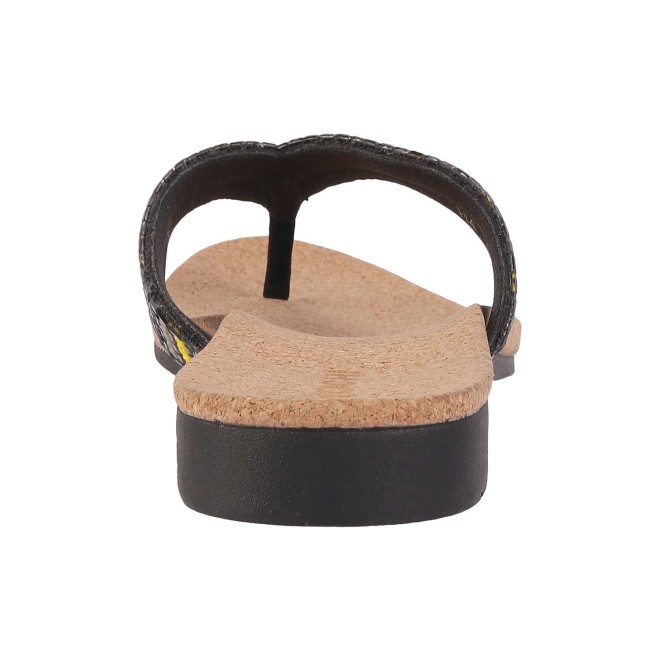 Mochi Women Black Ethnic Slippers (SKU: 35-1244-11-37)