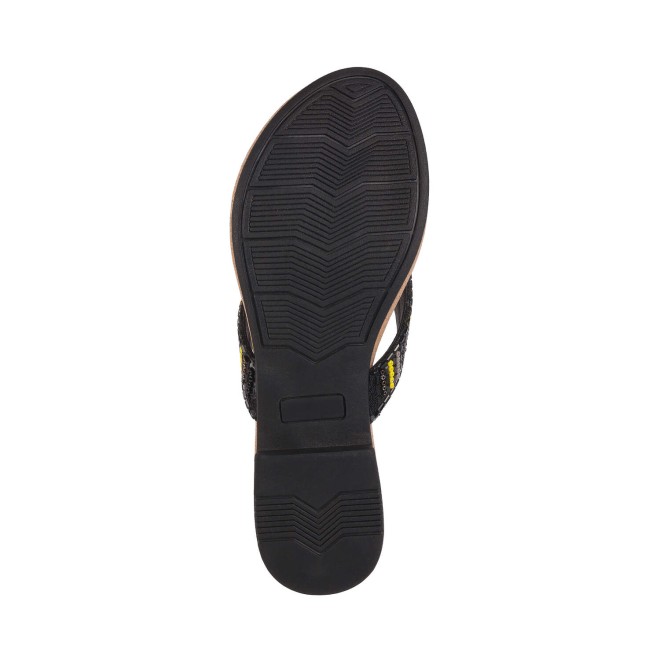 Mochi Women Black Ethnic Slippers (SKU: 35-1244-11-37)