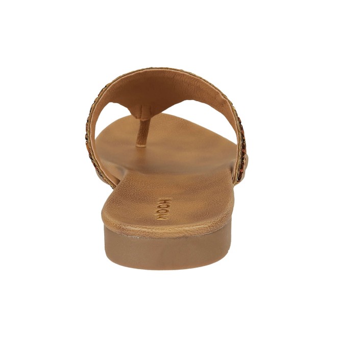 Mochi Women Antic-gold Ethnic Slippers (SKU: 35-1247-28-37)