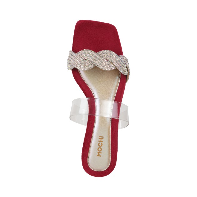 Mochi Women Gold Casual Slip Ons (SKU: 35-1288-15-36)
