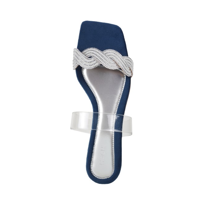 Mochi Women Silver Casual Slip Ons (SKU: 35-1288-27-36)