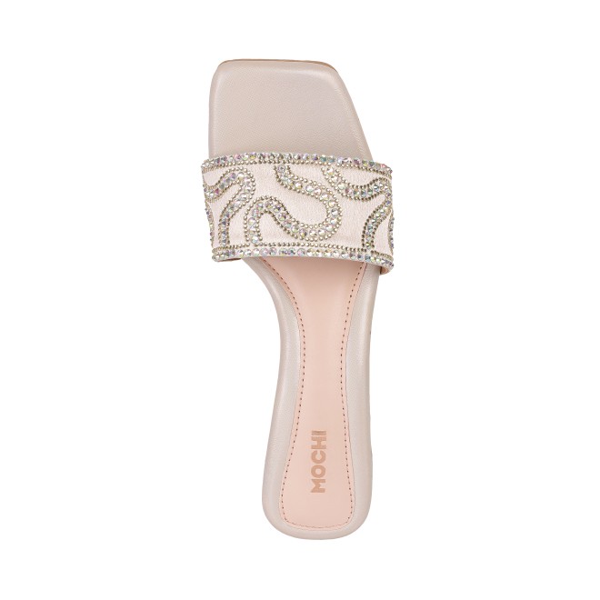 Mochi Women Gold Casual Slip Ons (SKU: 35-1290-15-37)