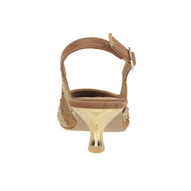Mochi Women Antique-Gold Wedding Sandals (SKU: 35-1427-28-38)