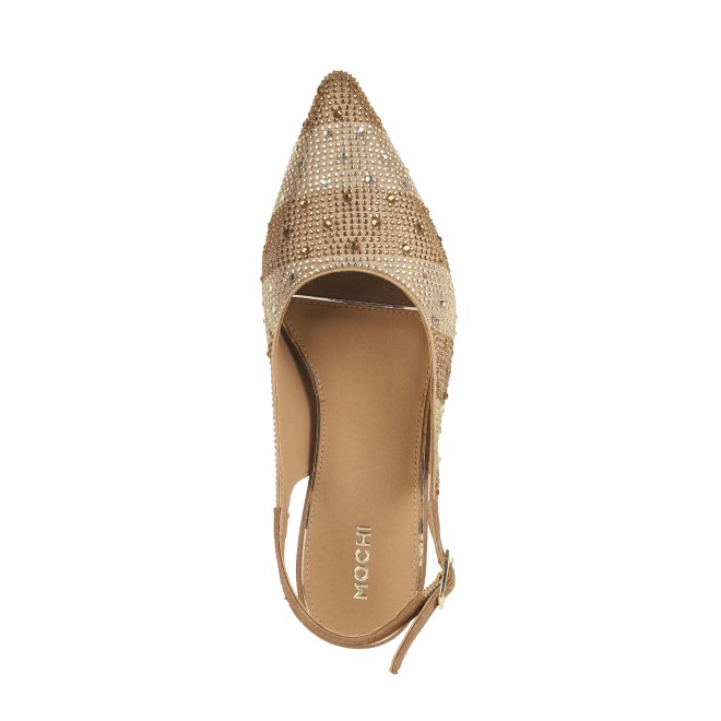 Mochi Women Antique-Gold Wedding Sandals (SKU: 35-1427-28-38)