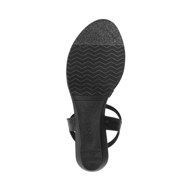 Mochi Women Black Ethnic Sandals (SKU: 35-1429-11-36)