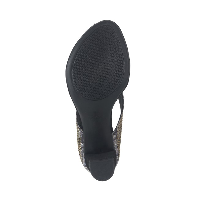 Mochi Women Black Ethnic Slip Ons (SKU: 35-1456-11-38)