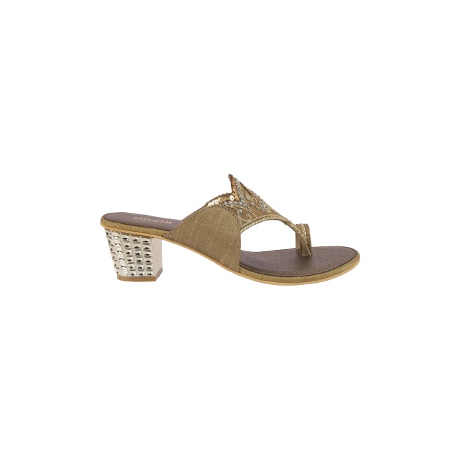 Mochi Women Antic-gold Ethnic Pumps (SKU: 35-1503-28-36)