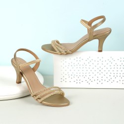 Mochi Women Antic-gold Wedding Sandals