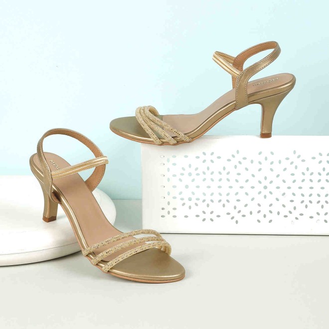 Mochi Women Antic-gold Wedding Sandals