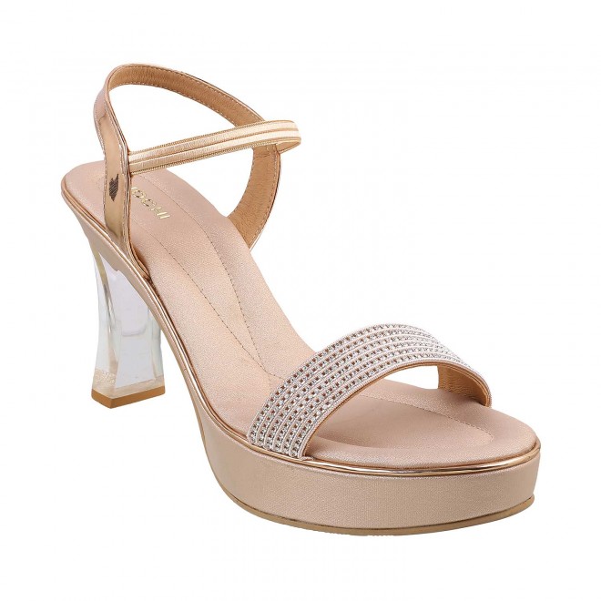 Mochi Women Rose-Gold Party Sandals (SKU: 35-162-52-36)