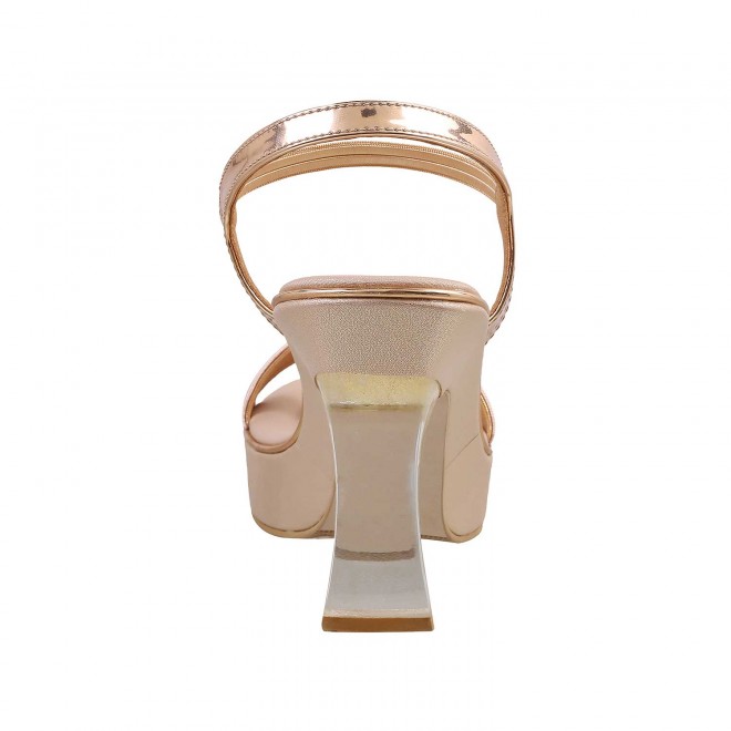 Mochi Women Rose-Gold Party Sandals (SKU: 35-162-52-36)