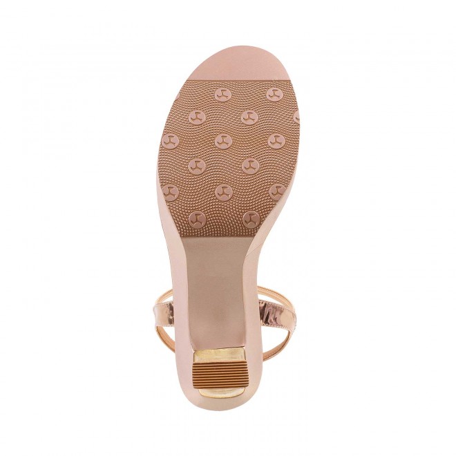 Mochi Women Rose-Gold Party Sandals (SKU: 35-162-52-36)