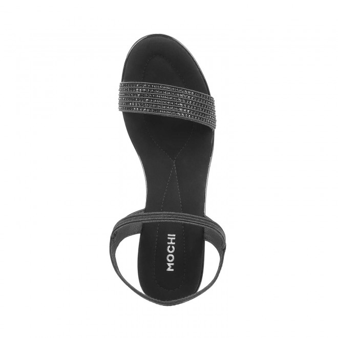Mochi Women Black Party Sandals (SKU: 35-162-11-36)