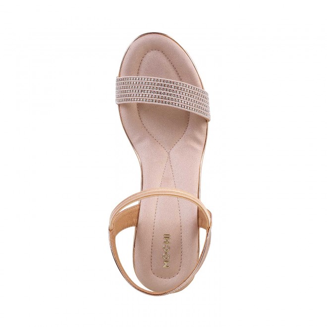 Mochi Women Rose-Gold Party Sandals (SKU: 35-162-52-36)
