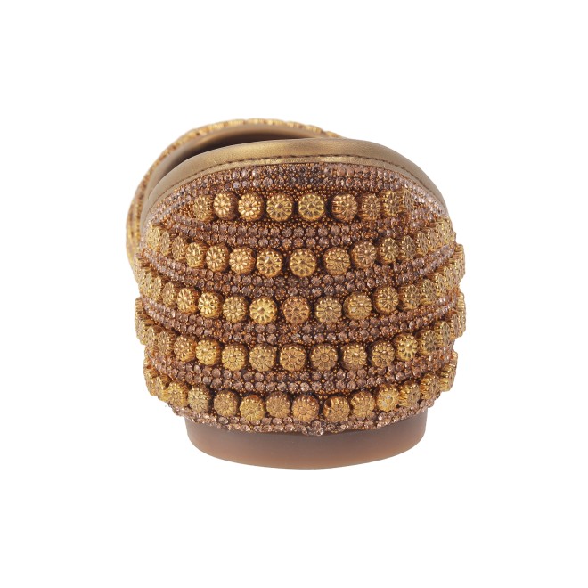 Mochi Women Antique-Gold Ethnic Jutis (SKU: 35-1620-28-36)
