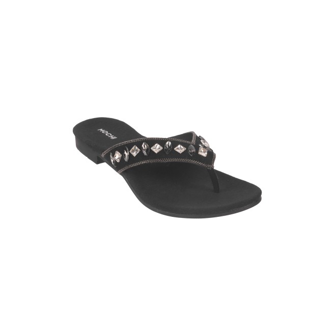 Mochi Women Black Party Sandals (SKU: 35-1633-11-37)