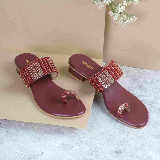 Mochi Women Maroon Ethnic Lifestyle (SKU: 35-1635-44-40)